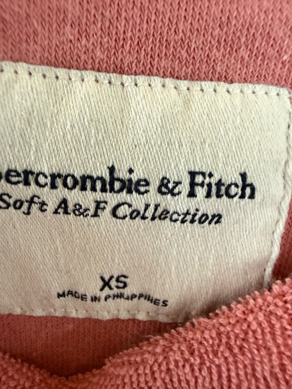 Abercrombie & Fitch Pink Cropped Short Sleeve Terry Tee - Picture 4 of 4